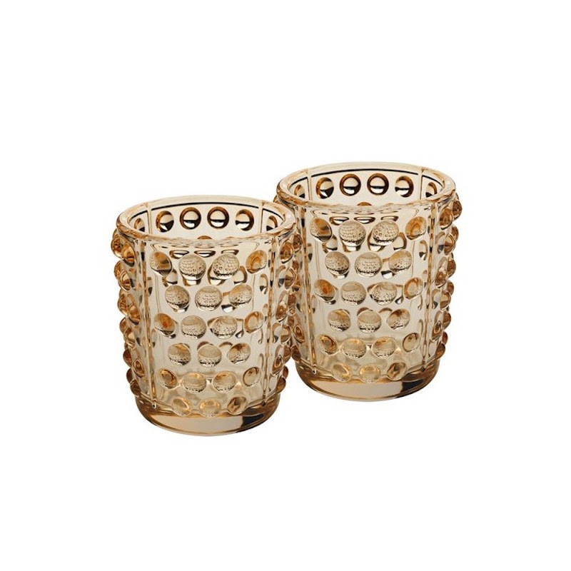 Votives "Mossi Gold" Set of 2 by Lalique