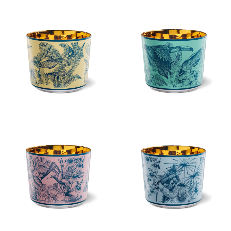 Sip of Gold Paraíso Colors Cocktail/Water/Champagne/Cocktail/Water Goblets by Sieger by Fürstenberg