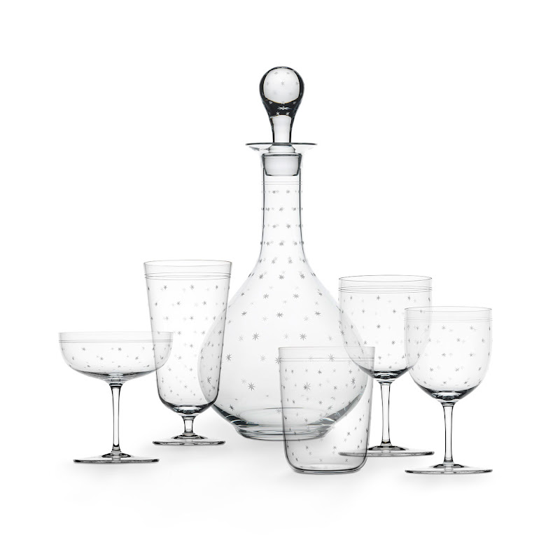 Drinking set no. 4 "Rothschild Stars" by Lobmeyr